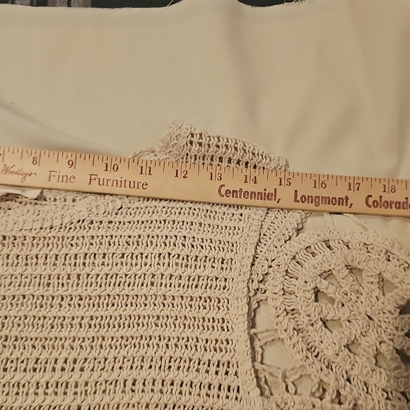 Solitaire Cream Crochet Lace Women's Blouse - Picture 11 of 12